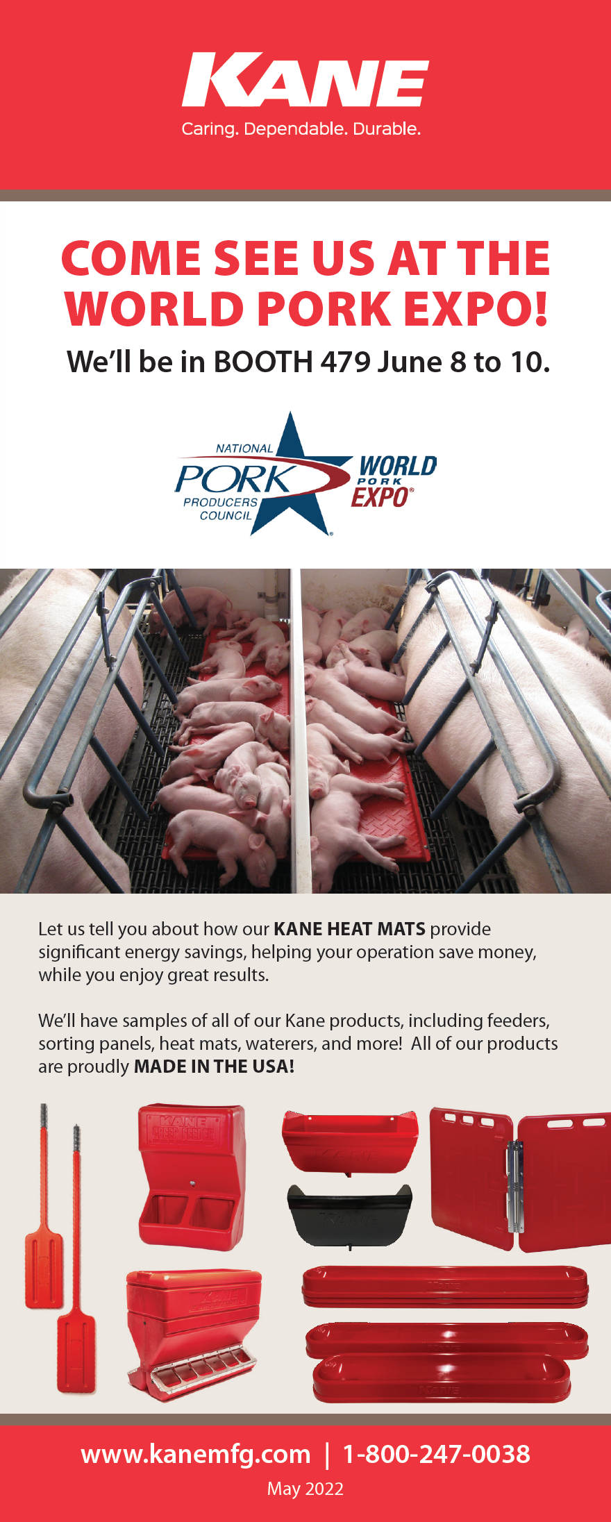 Kane to Present New Products at World Pork Expo June 810 Kane